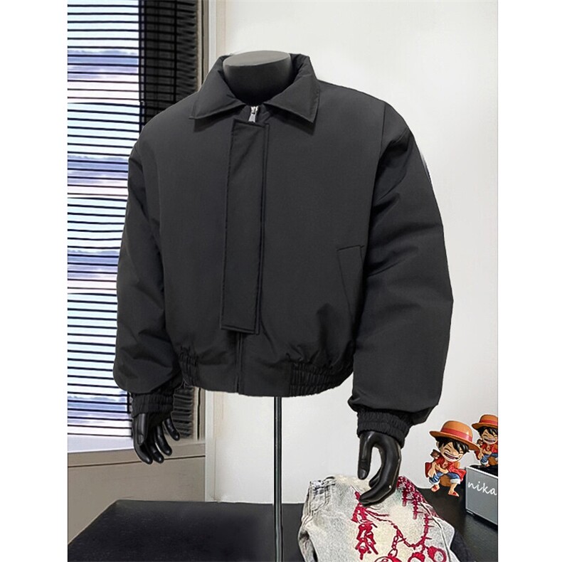 假模冬季2024飞行员夹克加厚棉衣美式短款翻领棉服外套S375-特P88,男装棉衣,电商A233-1