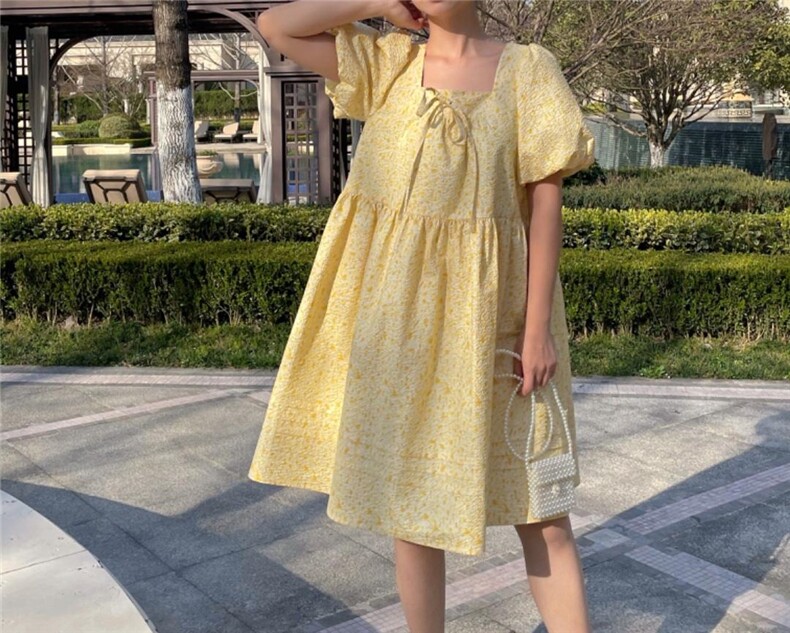 【现货】满金泡泡连衣裙,女装连衣裙,欧尼蒂