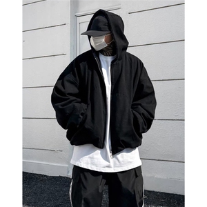 网图拉链连帽牛仔棉衣外套加绒加厚工装夹克棉服A025-RY1062-P158图片