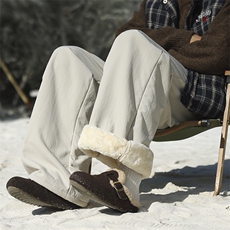 羊羔毛加绒加厚防水棉裤XZ604-K142JR-特P45控88，男装棉裤，星座604