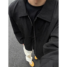 DJK602-批60黑色cleanfit外套男春秋季美式夹克，男装夹克，星座603-2
