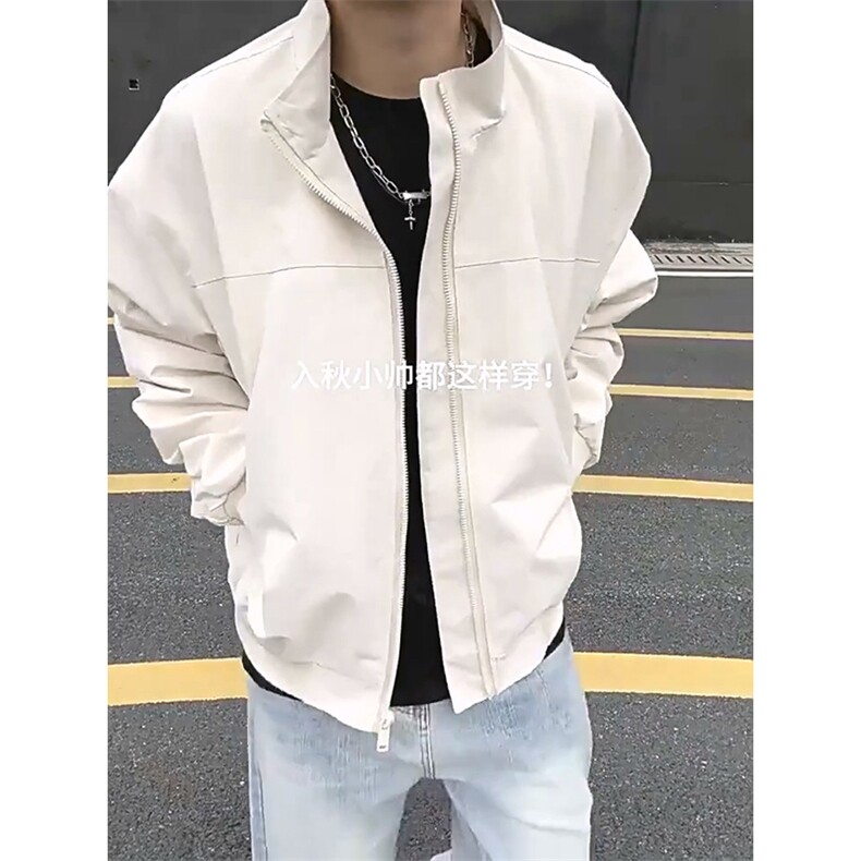 26春装新款美拉德立领飞行夹克boxy廓形休闲百搭外套上衣JK6500,男装夹克,电商A486