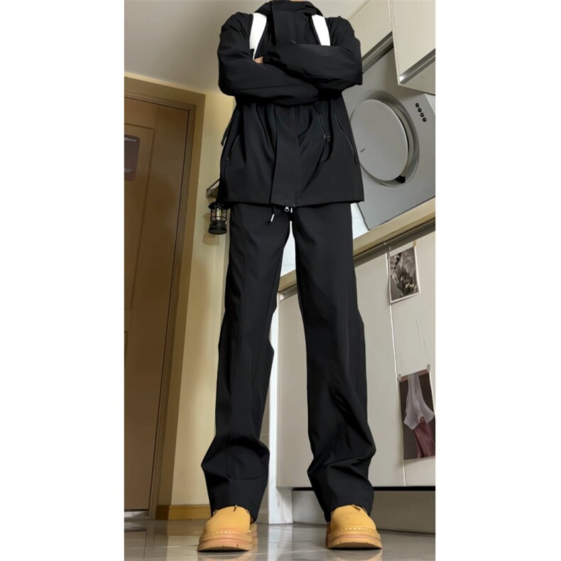 美式机能软壳工装裤男春秋户外徒步登山裤冬季加绒直筒显瘦长裤子，男装休闲裤，电商B388