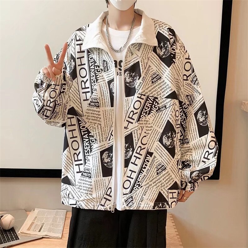 潮流夹克潮男春季双面穿夹克J7330P55,男装夹克,星座1116-2