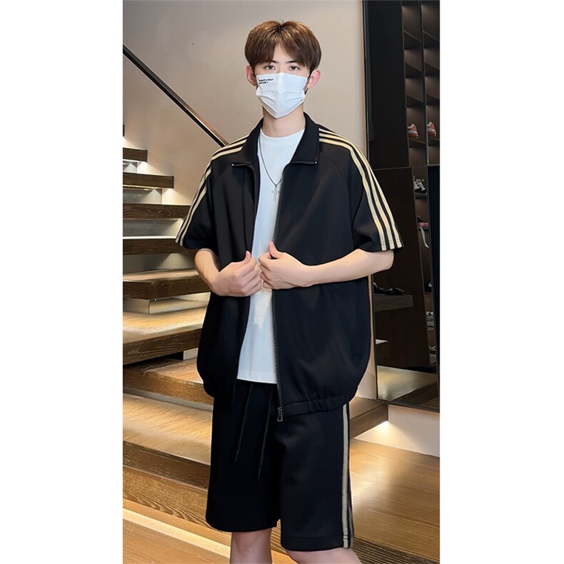 夏季开衫T恤短裤运动套装T3656上衣特P40控78/DK8608特P26控49,男装牛仔裤,电商A007