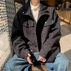 小香风牛仔外套男款春秋季韩系宽松工装夹克大码男装褂子W9290，男装夹克，星座1116A-1（原606A）