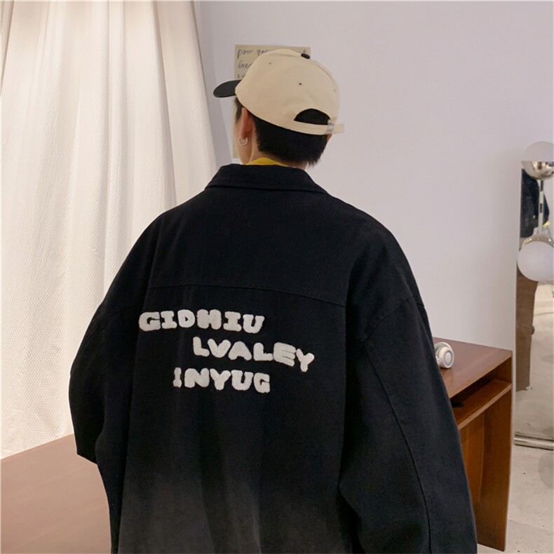 秋季情侣渐变牛仔薄款外套男潮ins春秋款新款夹克JK08890-P68,男装夹克,星座308B-1