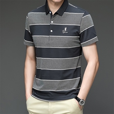 夏季保罗T恤衫衣服Polo衫男士短袖商务休闲翻领半袖HMQ308-P63，男装Polo衫，星座1105-3