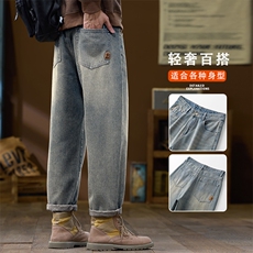 男宽松百搭2026春季新款美式复古潮牌休闲水洗长裤子K6629-P52，男装休闲裤，星座610（原A335）