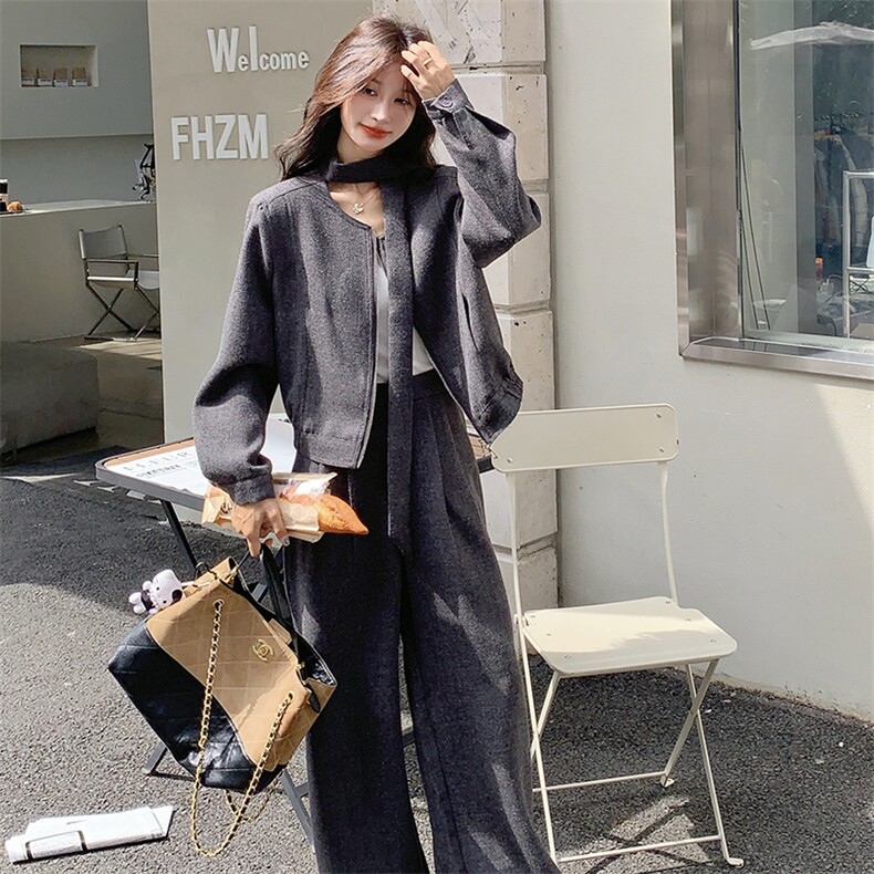 新款现货，灰色两件套276-2538-P185-K278，女装套装/套裙，浙宝276（原081）