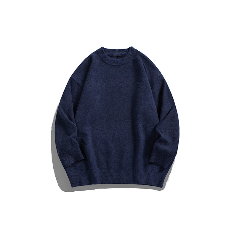 MD8812-CG-BRP42加厚款两翻领加厚毛衣慵懒风男针织衫高领线衫，男装针织衫/毛衣，星座510A-3