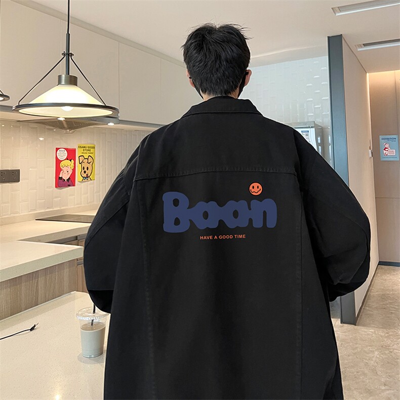 牛仔夹克男大码牛仔外套男茄克NJ77406-P60,男装夹克,电商A040