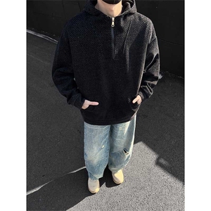银丝雪尼尔连帽卫衣男 cp116-特p：55图片