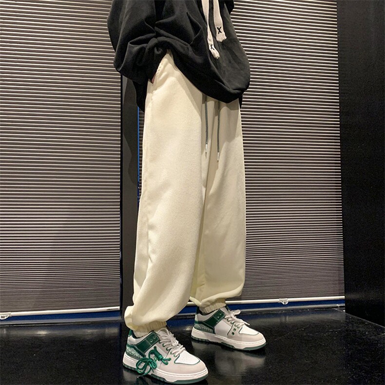 2025春夏新款男装束脚灯芯绒束脚休闲裤运动裤卫裤DM183-P40,男装休闲裤,电商D321-1