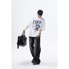 纯棉T恤设计感短袖原创小众运动T恤美式日系T1016-1T334P32K59，女装T恤，星座1016-1（原电商B408-1）