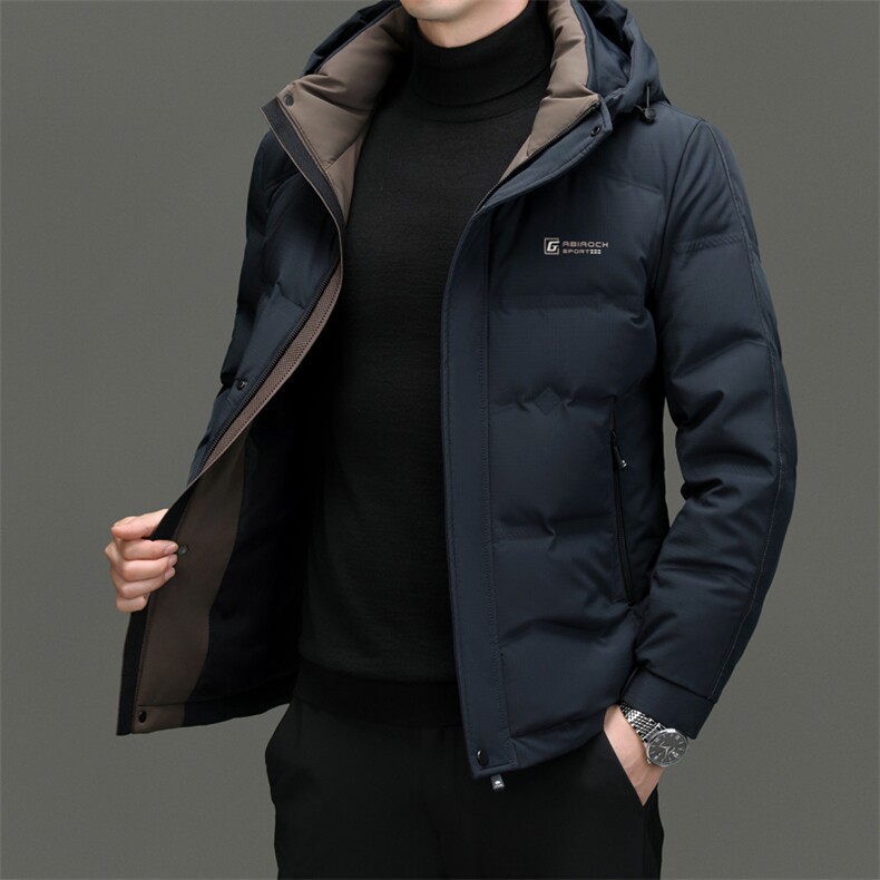 DF23878钱塘2020-2新款百搭简约冬季厚款中年男士羽绒服P263,男装羽绒服,钱塘207-2