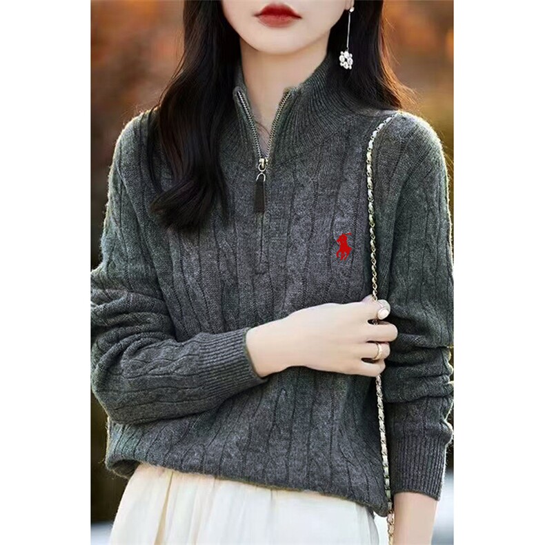 针织开衫女秋冬坑条加厚外套小个子羊毛衫,针织衫/毛衣,暖姿羊绒