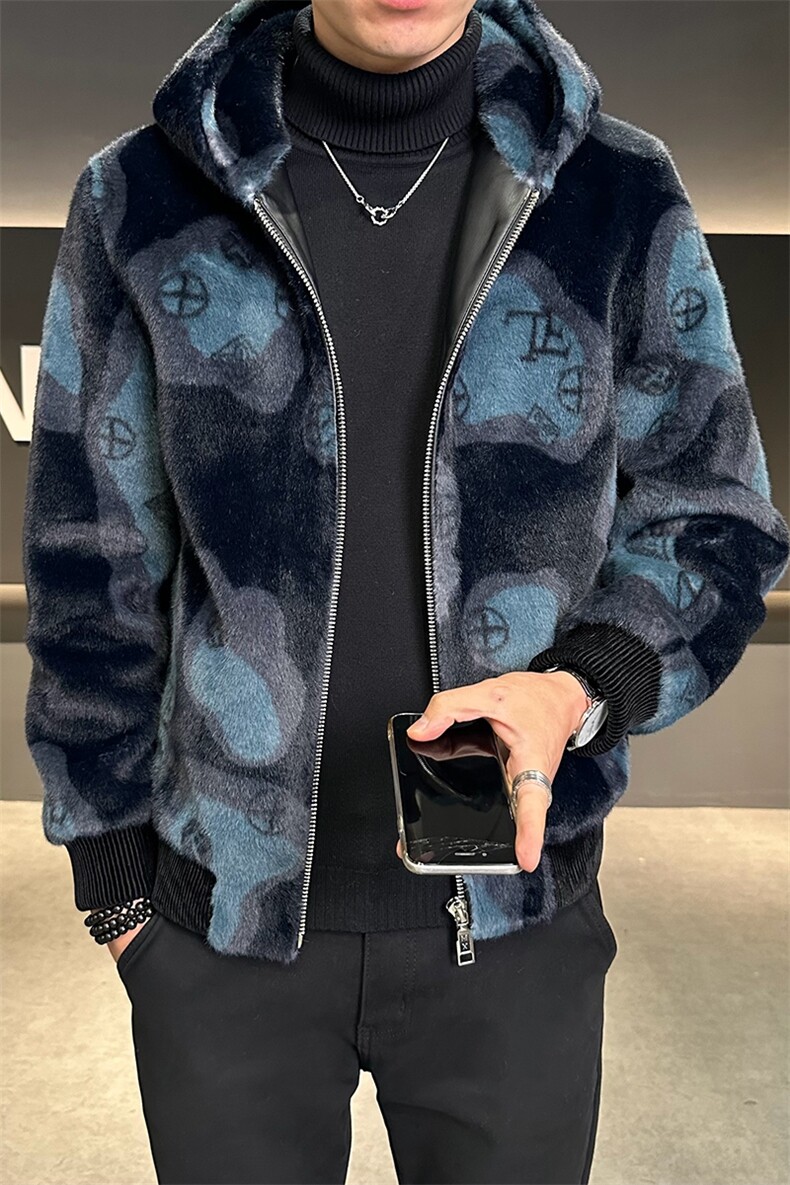 冬季男士时尚加厚仿皮草保暖爸爸装商务夹克外套ZX8883-P245,男装夹克,星座1105-3