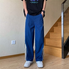 运动裤宽松型男青春流行束脚潮休闲裤春秋九分裤条纹原宿时尚潮牌，男装休闲裤，星座716-3