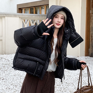 现货可推2025冬装新款加厚白鸭绒气质休闲宽松显瘦羽绒服女图片