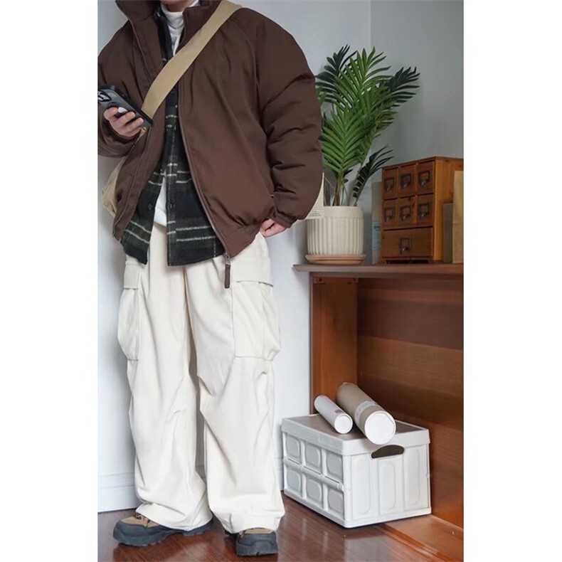 加绒加厚冬男立领棉衣灯芯绒保暖棉袄面包服外套MY9050P75,男装棉衣,星座1013-1