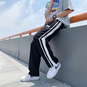 休闲裤男潮流宽松垂感拖地夏季薄款男裤美式高街运动裤K0103-P30图片