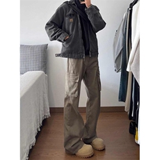 【有货】DYK8008-P55美式多口袋牛仔裤男微喇显瘦cleanfit长裤，男装牛仔裤，星座603-2