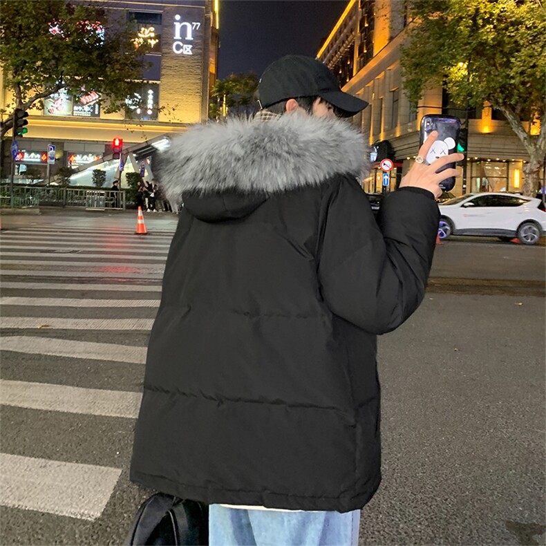 YR50099-P255大毛领羽绒服男大码彩色连帽羽绒衣男外套,男装羽绒服,电商A040