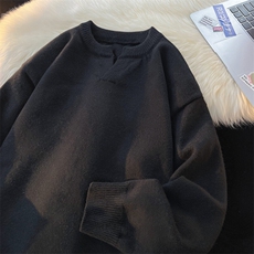 8XL-M高品质V领毛衣大码针织上衣休闲慵懒风纯色打底衫MY1508/P68，男装针织衫/毛衣，电商B238