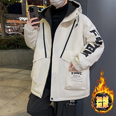 高品质男式加绒加厚夹克男时尚潮流加厚棉衣男外套MY1689-P83，男装夹克，星座310B-3