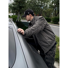 美式三防短款立领教练夹克外套男士秋季痞帅工装棒球服W6703-P62，男装夹克，星座412-3