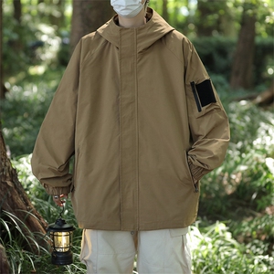 秋冬季上新 冲锋衣大码宽松潮酷宽松工装风男夹克外套-JK03-P78图片