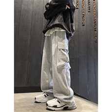 抖音得物品质大口袋百搭休闲裤212-2-DY70-特P55，男装休闲裤，星座808A-1