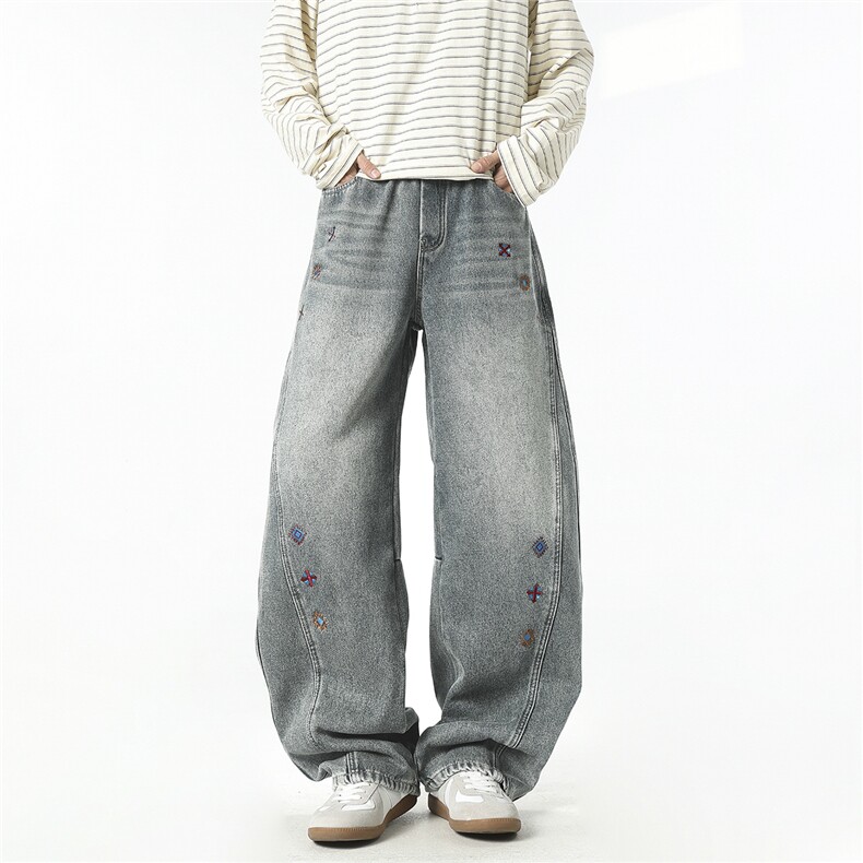 2026春装弯刀裤牛仔裤D309B-K226-P55，男装牛仔裤，电商D309B