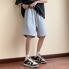 新款五分短裤男夏季休闲百搭港风纯色运动短裤CK2405-P27控48，男装牛仔裤，星座717