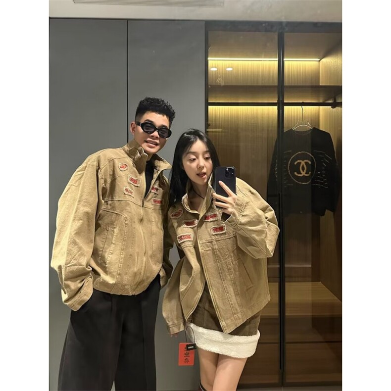 24美式小众设计翻领夹克男女款复古宽松百搭休闲外套-NC41-网络图,男装夹克,星座1002-2