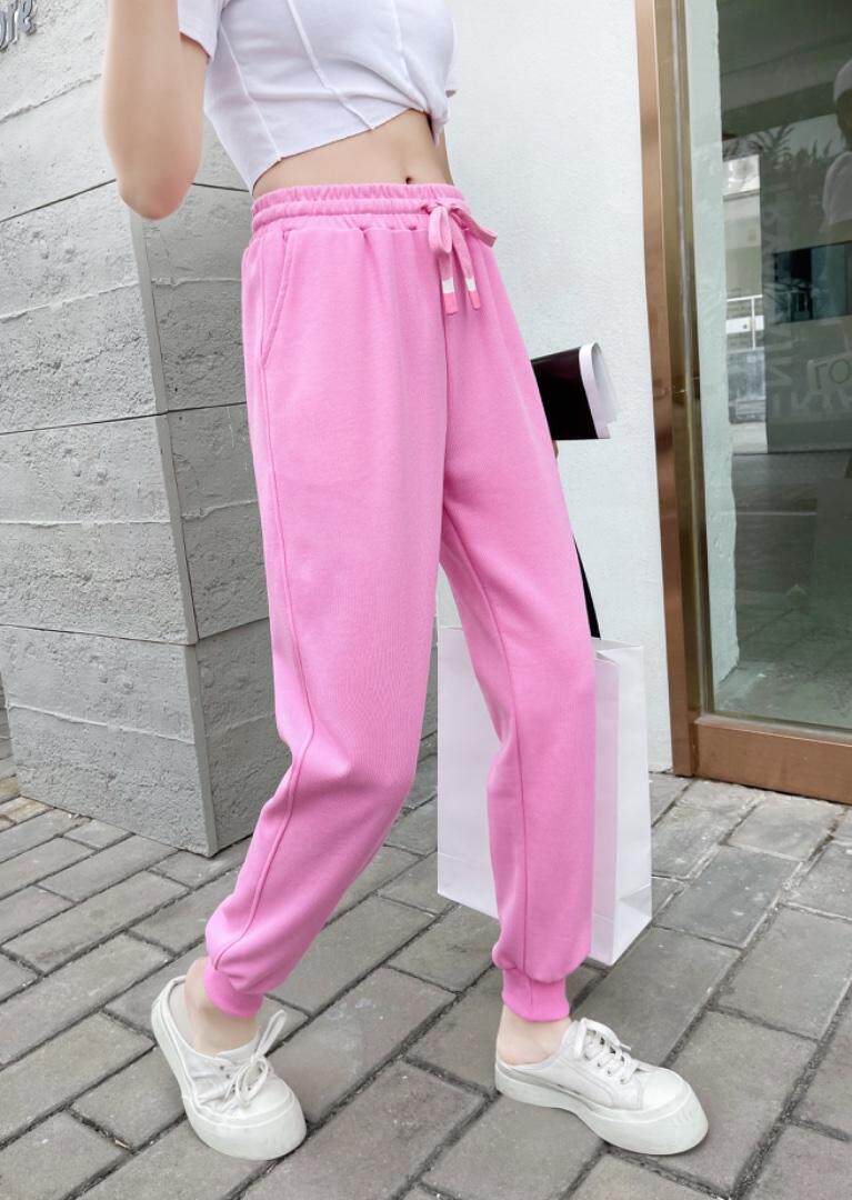 春季新品薄款卫裤，女装休闲裤，卡琪涩