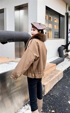 狐狸毛派克服，其它，贻思茗