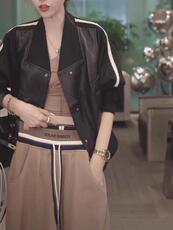 2023春季新款时尚百搭潮欧货皮衣，女装皮衣，L·H·X