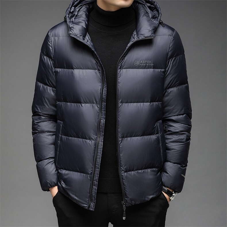 男装2023新款冬季御寒休闲羽绒服中年男士厚款保暖外套爸爸装,男装羽绒服,电商B212（原钱塘6029）