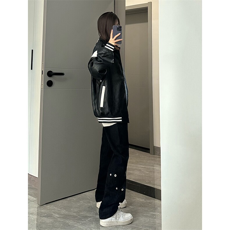 B221美式ins高街暗黑小众个性铆钉小脚牛仔裤LK23142-P65控88,男装牛仔裤,电商B221