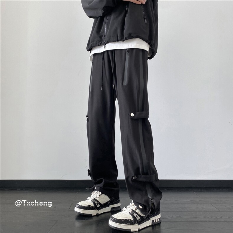 美式机能风潮流冲锋裤防水拉链宽松休闲裤B315-K23436-特p40控78,男装休闲裤,电商B315