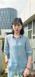 纯苎连衣裙小衫裤子裙子衬衣 时尚风 风淑女风休闲风,女装连衣裙,川哲