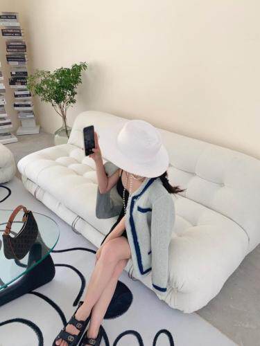 拼蓝条外套，其它，HE