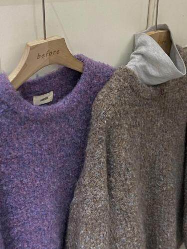 现货无敌舒服的韩彩色毛衣，女装针织衫/毛衣，Before