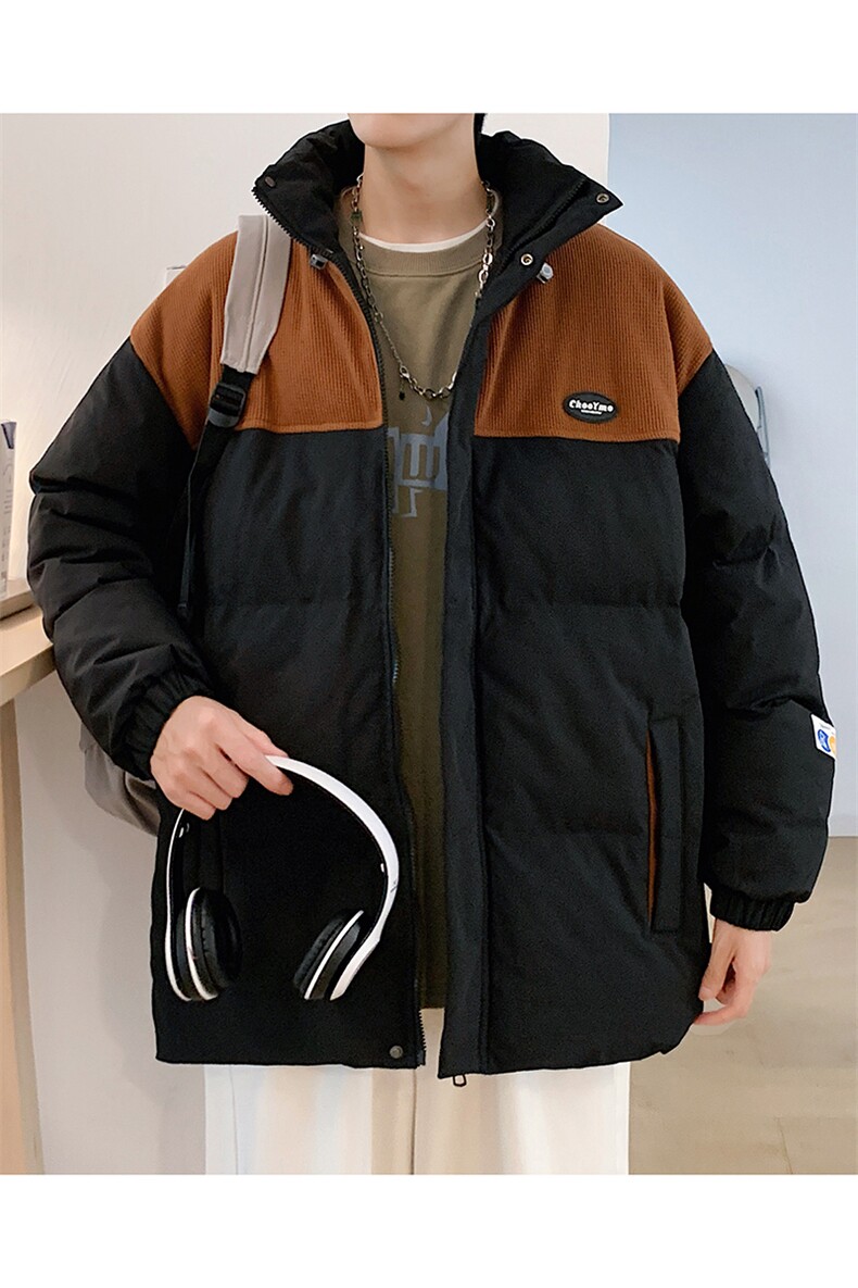 新款男百搭设计感港风棉衣M063-P90控148,男装棉衣,星座717