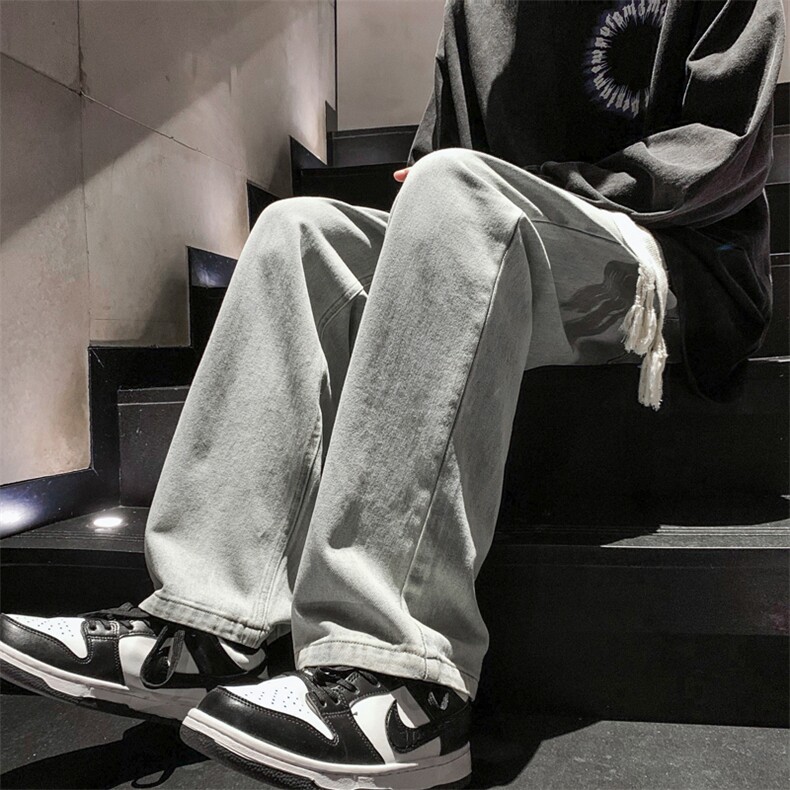 牛仔裤男休闲宽松直筒牛仔裤313A-1-NZ025-P55控68,男装牛仔裤,星座808A-1