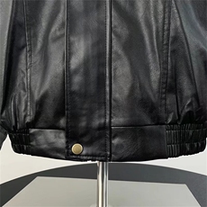 复古机车服pu皮衣外套男士休闲春秋季高级感飞行员夹克Y1016/P75，男装夹克，星座506