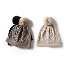 时尚保暖羊绒帽秋冬新款舒适百搭毛球针织帽，帽子，窄众羊绒