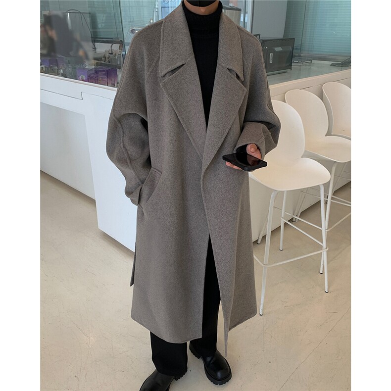 高品质双面呢手感毛呢大衣男中长款垂坠感外套DY15-P130控178,男装毛呢大衣,星座403（原603-1）